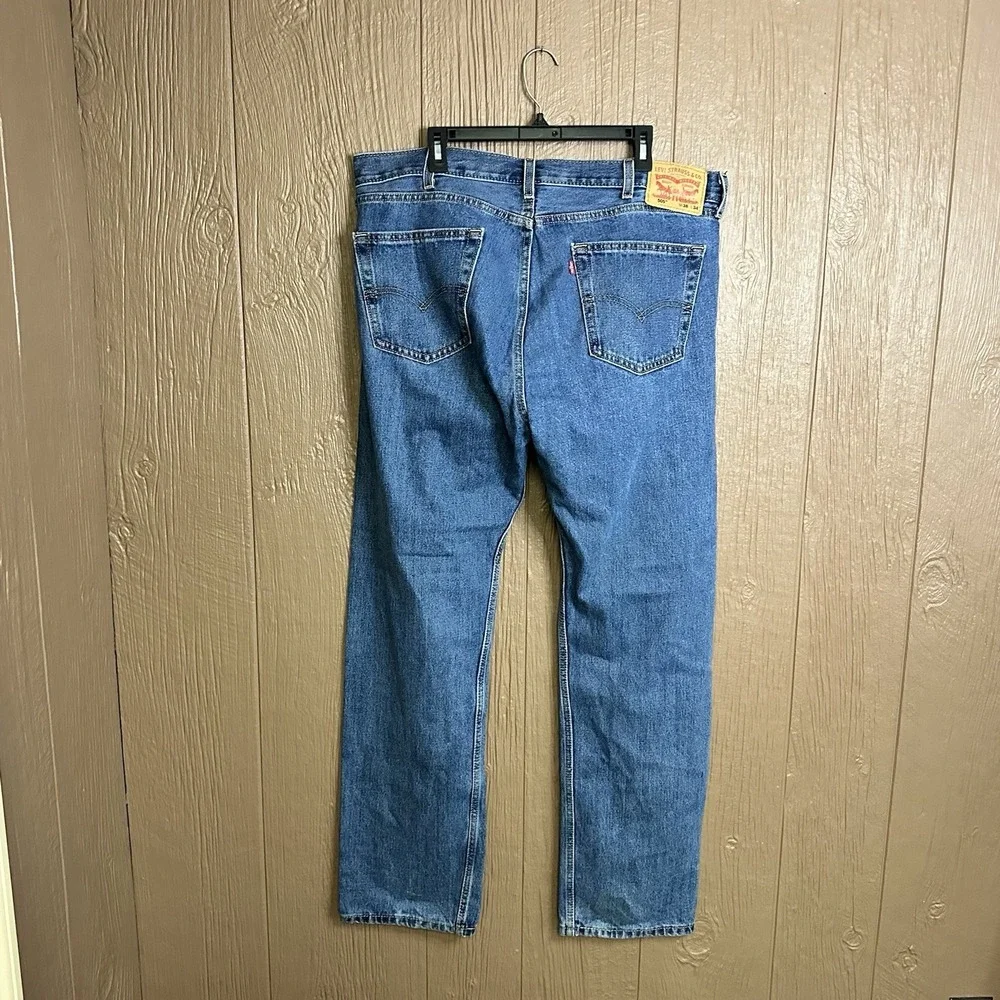 Men's Levi Strauss 505 Jeans Size 38 x 34 Denim Medium Wash Bootcut Cotton Work‎